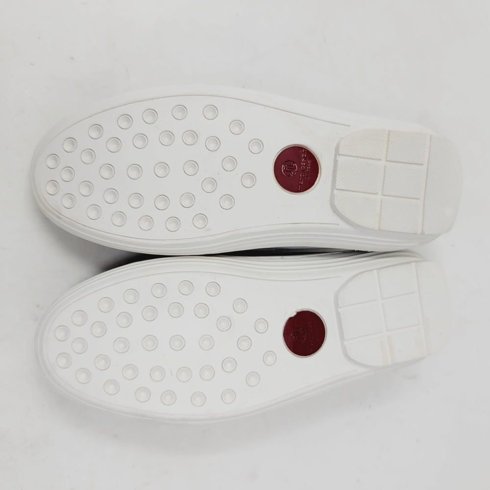 MARC JOSEPH NEW YORK Unisex Boys/Girls Leather Loafers Silver White Size 11.5 M - Picture 9 of 11